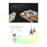GloboStar® 73434 FUT092 Mi-Light Ασύρματο Χειριστήριο Αφής RF 2.4Ghz 4 Group για όλα τα RGBW+WW Mi-BOXER Controller DC 3V 2 x AAA - IP20 Λευκό - Μ13.7 x Π5.5 x Υ2cm - 5 Years Warranty