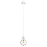 GLOBOSTAR® HANNA 36217 Μοντέρνο Κρεμαστό Φωτιστικό Οροφής με Ντουί 1 x E27 AC 220-240V IP20 - Λευκό - Μ4 x Π4 x Υ110cm