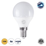 GloboStar® 60014 Λάμπα LED E14 G45 Γλομπάκι 4W 376lm 260° AC 220-240V IP20 Φ4.5 x Υ7.8cm Θερμό Λευκό 2700K - 3 Years Warranty