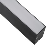 GLOBOSTAR® FELIX 61028-S Μοντέρνο Γραμμικό Φωτιστικό Οροφής LED 54W 5400lm 120° AC 220-240V IP20 Ρυθμιζόμενο Λευκό CCT με Χειριστήριο από 2700K έως 6000K Dimmable - Lumileds SMD Chip - Μαύρο Ματ - Μ120 x Π3.5 x Υ7cm - 3 Χρόνια Εγγύηση