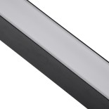 GLOBOSTAR® FELIX 61028-S Μοντέρνο Γραμμικό Φωτιστικό Οροφής LED 54W 5400lm 120° AC 220-240V IP20 Ρυθμιζόμενο Λευκό CCT με Χειριστήριο από 2700K έως 6000K Dimmable - Lumileds SMD Chip - Μαύρο Ματ - Μ120 x Π3.5 x Υ7cm - 3 Χρόνια Εγγύηση