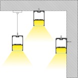 GLOBOSTAR® FELIX 61029-S Μοντέρνο Γραμμικό Φωτιστικό Οροφής LED 54W 5400lm 120° AC 220-240V IP20 Ρυθμιζόμενο Λευκό CCT με Χειριστήριο από 2700K έως 6000K Dimmable - Lumileds SMD Chip - Λευκό Ματ - Μ120 x Π3.5 x Υ7cm - 3 Χρόνια Εγγύηση