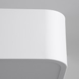 GloboStar® KAMALA 61209-S Πλαφονιέρα Οροφής LED CCT 75W 8625lm 120° AC 220-240V - Εναλλαγή Φωτισμού μέσω Τηλεχειριστηρίου All In One Ψυχρό 6000k+Φυσικό 4500k+Θερμό 2700k Dimmable Μ60 x Π60 x Υ8cm - Λευκό - 3 Years Warranty