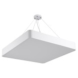 GloboStar® KAMALA 61209-S Πλαφονιέρα Οροφής LED CCT 75W 8625lm 120° AC 220-240V - Εναλλαγή Φωτισμού μέσω Τηλεχειριστηρίου All In One Ψυχρό 6000k+Φυσικό 4500k+Θερμό 2700k Dimmable Μ60 x Π60 x Υ8cm - Λευκό - 3 Years Warranty