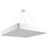 GloboStar® KAMALA 61209-S Πλαφονιέρα Οροφής LED CCT 75W 8625lm 120° AC 220-240V - Εναλλαγή Φωτισμού μέσω Τηλεχειριστηρίου All In One Ψυχρό 6000k+Φυσικό 4500k+Θερμό 2700k Dimmable Μ60 x Π60 x Υ8cm - Λευκό - 3 Years Warranty
