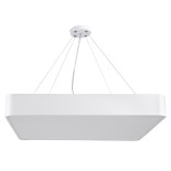 GloboStar® KAMALA 61209-S Πλαφονιέρα Οροφής LED CCT 75W 8625lm 120° AC 220-240V - Εναλλαγή Φωτισμού μέσω Τηλεχειριστηρίου All In One Ψυχρό 6000k+Φυσικό 4500k+Θερμό 2700k Dimmable Μ60 x Π60 x Υ8cm - Λευκό - 3 Years Warranty