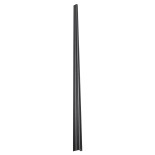 GloboStar® STAIR-PROFILE 70843-3M Προφίλ Αλουμινίου - Βάση & Ψύκτρα Ταινίας LED με Μαύρο Φιμέ Κάλυμμα - Χρήση σε Σκαλοπάτια - Πατητό Κάλυμμα - Μαύρο - 3 Μέτρα - Μ300 x Π8 x Υ3.2cm