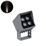GloboStar® SPOT-JENA 90636 Σποτ Φωτισμου Wall Washer LED 8W 920lm 30° AC 220-240V Αδιάβροχο IP65 Μ8.5 x Π7.3 x Υ9.5cm Φυσικό Λευκό 4500K - Γκρι Ανθρακί - 3 Years Warranty