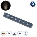 GloboStar® WASHER-VAIA 90180 Μπάρα Φωτισμού Wall Washer LED 6W 690lm 30° DC 24V Αδιάβροχο IP65 Μ30 x Π4 x Υ5cm Φυσικό Λευκό 4500K - Γκρι Ανθρακί - 3 Years Warranty
