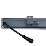 GLOBOSTAR® WASHER-VAIA 90184 Μπάρα Φωτισμού Wall Washer LED 6W 510lm 30° DC 24V Αδιάβροχο IP65 Πολύχρωμο RGBW Dimmable DMX512 - Γκρι Ανθρακί - Μ30 x Π4 x Υ5cm - 3 Χρόνια Εγγύηση
