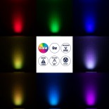 GLOBOSTAR® WASHER-VAIA 90184 Μπάρα Φωτισμού Wall Washer LED 6W 510lm 30° DC 24V Αδιάβροχο IP65 Πολύχρωμο RGBW Dimmable DMX512 - Γκρι Ανθρακί - Μ30 x Π4 x Υ5cm - 3 Χρόνια Εγγύηση
