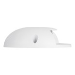 GLOBOSTAR® STEP-LUNA 90619 Αρχιτεκτονικό Φωτιστικό Διαδρόμου/Σκαλοπατιού LED 3W 330lm 10° DC 24V Αδιάβροχο IP65 Θερμό Λευκό 2700K Dimmable - Λευκό - Φ12 x Υ3cm - 3 Χρόνια Εγγύηση