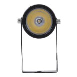 GloboStar® SPOT-TOLA 90631 Σποτ Φωτισμου Wall Washer LED 1W 110lm 10° DC 24V Αδιάβροχο IP65 Φ5 x Υ9cm Θερμό Λευκό 3000K - Μαύρο - 3 Years Warranty