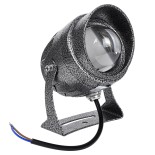 GloboStar® SPOT-XENIA 90632 Σποτ Φωτισμου Wall Washer LED 16W 1440lm 3° DC 24V Αδιάβροχο IP65 Φ9 x Υ12cm Θερμό Λευκό 3000K - Σφυρήλατο Γκρι - 3 Years Warranty