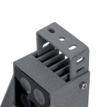 GloboStar® SPOT-JENA 90636 Σποτ Φωτισμου Wall Washer LED 8W 920lm 30° AC 220-240V Αδιάβροχο IP65 Μ8.5 x Π7.3 x Υ9.5cm Φυσικό Λευκό 4500K - Γκρι Ανθρακί - 3 Years Warranty