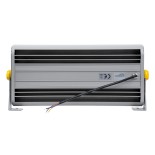 GloboStar® FLOOD-HENA 90640 Προβολέας Wall Washer για Φωτισμό Κτιρίων LED 48W 4320lm 30° AC 220-240V Αδιάβροχο IP65 Μ39 x Π6 x Υ17cm Θερμό Λευκό 3000K - Ασημί - 3 Years Warranty