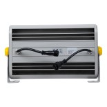GLOBOSTAR® FLOOD-HENA 90642 Προβολέας Σποτ Wall Washer LED 36W 3600lm 30° DC 24V Αδιάβροχο IP65 RGB DMX512 Dimmable - Ασημί - Μ30 x Π6 x Υ17cm - 3 Χρόνια Εγγύηση