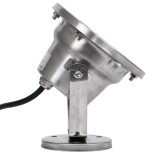 GloboStar® UNDERWATER-DINA 90676 Υποβρύχιο Φωτιστικό Σποτ Ειδικό για Σιντριβάνια LED 6W 660lm 30° DC 24V Αδιάβροχο IP68 Φ12 x Υ14cm Θερμό Λευκό 3000K - Ανοξείδωτο Ατσάλι - 3 Years Warranty