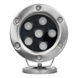 GloboStar® UNDERWATER-DINA 90676 Υποβρύχιο Φωτιστικό Σποτ Ειδικό για Σιντριβάνια LED 6W 660lm 30° DC 24V Αδιάβροχο IP68 Φ12 x Υ14cm Θερμό Λευκό 3000K - Ανοξείδωτο Ατσάλι - 3 Years Warranty