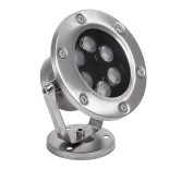 GloboStar® UNDERWATER-DINA 90677 Υποβρύχιο Φωτιστικό Σποτ Ειδικό για Σιντριβάνια LED 9W 945lm 30° DC 24V Αδιάβροχο IP68 Φ12 x Υ14cm Πολύχρωμο RGBW DMX512 - Ανοξείδωτο Ατσάλι - 3 Χρόνια Εγγύηση