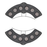 GLOBOSTAR® TREELIGHT-GINA 90679 Κυρτή Μπάρα Φωτισμού Wall Washer για Φυτά - Δέντρα LED 6W 660lm 30° DC 24V Αδιάβροχο IP65 Θερμό Λευκό 2700K Dimmable - Γκρι Ανθρακί - Μ18 x Π3.5 x Υ7cm - 3 Χρόνια Εγγύηση