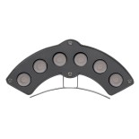 GLOBOSTAR® TREELIGHT-GINA 90679 Κυρτή Μπάρα Φωτισμού Wall Washer για Φυτά - Δέντρα LED 6W 660lm 30° DC 24V Αδιάβροχο IP65 Θερμό Λευκό 2700K Dimmable - Γκρι Ανθρακί - Μ18 x Π3.5 x Υ7cm - 3 Χρόνια Εγγύηση