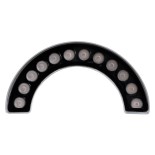 GLOBOSTAR® TREELIGHT-WINA 90681 Κυρτή Μπάρα Φωτισμού Wall Washer για Φυτά - Δέντρα LED 12W 1320lm 30° DC 24V Αδιάβροχο IP65 Θερμό Λευκό 2700K Dimmable - Γκρι Ανθρακί - Μ23.5 x Π7.5 x Υ12cm - 3 Χρόνια Εγγύηση