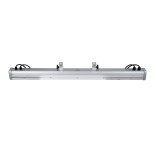 GloboStar® WASHER-DAIA S-90995 Μπάρα Φωτισμού Wall Washer LED 54W 5400lm 30° AC 230V Αδιάβροχο IP65 Μ100 x Π7.5 x Υ7cm Πολύχρωμο RGB DMX512 Display on Body - Ασημί