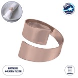 GloboStar® COUVERT 35011 Δαχτυλίδι Πετσέτας Μεταλλικό Χάλκινο Φ5 x H4.5cm