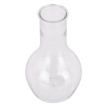 GloboStar® GRACE 35605 Διακοσμητικό Βάζο Πλαστικό Διάφανο Φ7 x Υ12cm