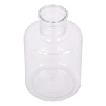 GloboStar® GRACE 35608 Διακοσμητικό Βάζο Πλαστικό Διάφανο Φ7 x Υ11cm