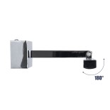 GloboStar® ELLIS 60445 Μοντέρνο Φωτιστικό Τοίχου - Απλίκα Καθρέπτη Μπάνιου - Πίνακα LED 12W 1400lm 120° AC 220-240V IP44 Μ60 x Π16 x Υ6cm - Φυσικό Λευκό 4500K - Χρώμιο Νίκελ - 3 Χρόνια Εγγύηση