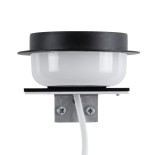 GloboStar® KIARA 60400 Μοντέρνο Φωτιστικό Τοίχου - Απλίκα Καθρέπτη Μπάνιου με 3 Τρόπους Τοποθέτησης LED 5W 560lm 120° AC 220-240V IP44 Μ10 x Π13 x Υ3cm - Φυσικό Λευκό 4500K - Μαύρο - 3 Years Warranty