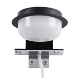 GloboStar® KIARA 60400 Μοντέρνο Φωτιστικό Τοίχου - Απλίκα Καθρέπτη Μπάνιου με 3 Τρόπους Τοποθέτησης LED 5W 560lm 120° AC 220-240V IP44 Μ10 x Π13 x Υ3cm - Φυσικό Λευκό 4500K - Μαύρο - 3 Years Warranty