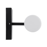GloboStar® ANAIS 60408 Μοντέρνο Φωτιστικό Τοίχου - Απλίκα Καθρέπτη Μπάνιου - Πίνακα 2 x G9 270° AC 220-240V IP44 Μ34 x Π12 x Υ11cm - Μαύρο - 5 Years Warranty