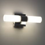 GloboStar® ANAIS 60410 Μοντέρνο Φωτιστικό Τοίχου - Απλίκα Καθρέπτη Μπάνιου - Πίνακα 2 x G9 270° AC 220-240V IP44 Μ34 x Π12 x Υ11cm - Χρώμιο Νίκελ - 5 Years Warranty