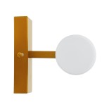 GLOBOSTAR® ANAIS 60411 Μοντέρνο Φωτιστικό Τοίχου - Απλίκα Καθρέπτη Μπάνιου με Ντουί 2 x G9 AC 220-240V IP44 - Χάλκινο - Μ34 x Π12 x Υ11cm