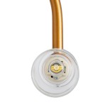 GloboStar® FLORA 60415 Μοντέρνο Φωτιστικό Τοίχου - Απλίκα Καθρέπτη Μπάνιου - Πίνακα 2 x G9 270° AC 220-240V IP44 Μ31 x Π13 x Υ12cm - Χάλκινο - 5 Years Warranty