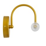 GloboStar® PAOLA 60417 Μοντέρνο Φωτιστικό Τοίχου - Απλίκα Καθρέπτη Μπάνιου - Πίνακα 2 x G9 270° AC 220-240V IP44 Μ31 x Π16 x Υ15cm - Χρυσό - 5 Years Warranty
