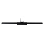 GloboStar® LAURA 60424 Μοντέρνο Φωτιστικό Τοίχου - Απλίκα Καθρέπτη Μπάνιου - Πίνακα LED 12W 1400lm 120° AC 220-240V IP44 Μ60 x Π27 x Υ13cm - Φυσικό Λευκό 4500K - Μαύρο - 3 Χρόνια Εγγύηση
