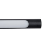 GloboStar® LAURA 60424 Μοντέρνο Φωτιστικό Τοίχου - Απλίκα Καθρέπτη Μπάνιου - Πίνακα LED 12W 1400lm 120° AC 220-240V IP44 Μ60 x Π27 x Υ13cm - Φυσικό Λευκό 4500K - Μαύρο - 3 Χρόνια Εγγύηση