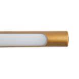 GloboStar® LAURA 60427 Μοντέρνο Φωτιστικό Τοίχου - Απλίκα Καθρέπτη Μπάνιου - Πίνακα LED 12W 1400lm 120° AC 220-240V IP44 Μ60 x Π27 x Υ13cm - Φυσικό Λευκό 4500K - Χάλκινο - 3 Years Warranty