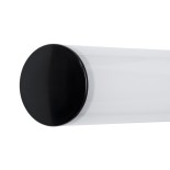 GloboStar® MABEL 60428 Μοντέρνο Φωτιστικό Τοίχου - Απλίκα Καθρέπτη Μπάνιου - Πίνακα LED 12W 1400lm 270° AC 220-240V IP44 Μ60 x Π10 x Υ5cm - Φυσικό Λευκό 4500K - Μαύρο - 3 Χρόνια Εγγύηση