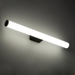 GloboStar® MABEL 60428 Μοντέρνο Φωτιστικό Τοίχου - Απλίκα Καθρέπτη Μπάνιου - Πίνακα LED 12W 1400lm 270° AC 220-240V IP44 Μ60 x Π10 x Υ5cm - Φυσικό Λευκό 4500K - Μαύρο - 3 Χρόνια Εγγύηση
