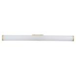 GloboStar® MABEL 60429 Μοντέρνο Φωτιστικό Τοίχου - Απλίκα Καθρέπτη Μπάνιου - Πίνακα LED 12W 1400lm 270° AC 220-240V IP44 Μ60 x Π10 x Υ5cm - Φυσικό Λευκό 4500K - Χρυσό - 3 Years Warranty
