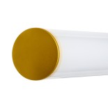 GloboStar® MABEL 60429 Μοντέρνο Φωτιστικό Τοίχου - Απλίκα Καθρέπτη Μπάνιου - Πίνακα LED 12W 1400lm 270° AC 220-240V IP44 Μ60 x Π10 x Υ5cm - Φυσικό Λευκό 4500K - Χρυσό - 3 Years Warranty