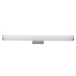 GloboStar® MABEL 60430 Μοντέρνο Φωτιστικό Τοίχου - Απλίκα Καθρέπτη Μπάνιου - Πίνακα LED 12W 1400lm 270° AC 220-240V IP44 Μ60 x Π10 x Υ5cm - Φυσικό Λευκό 4500K - Χρώμιο Νίκελ - 3 Χρόνια Εγγύηση