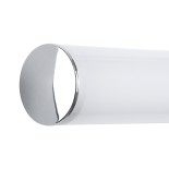 GloboStar® MABEL 60430 Μοντέρνο Φωτιστικό Τοίχου - Απλίκα Καθρέπτη Μπάνιου - Πίνακα LED 12W 1400lm 270° AC 220-240V IP44 Μ60 x Π10 x Υ5cm - Φυσικό Λευκό 4500K - Χρώμιο Νίκελ - 3 Χρόνια Εγγύηση