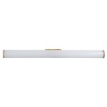 GloboStar® MABEL 60431 Μοντέρνο Φωτιστικό Τοίχου - Απλίκα Καθρέπτη Μπάνιου - Πίνακα LED 12W 1400lm 270° AC 220-240V IP44 Μ60 x Π10 x Υ5cm - Φυσικό Λευκό 4500K - Χάλκινο - 3 Years Warranty