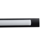 GloboStar® MIRA 60432 Μοντέρνο Φωτιστικό Τοίχου - Απλίκα Καθρέπτη Μπάνιου - Πίνακα LED 12W 1400lm 120° AC 220-240V IP44 Μ60 x Π20 x Υ13cm - Φυσικό Λευκό 4500K - Μαύρο - 3 Years Warranty
